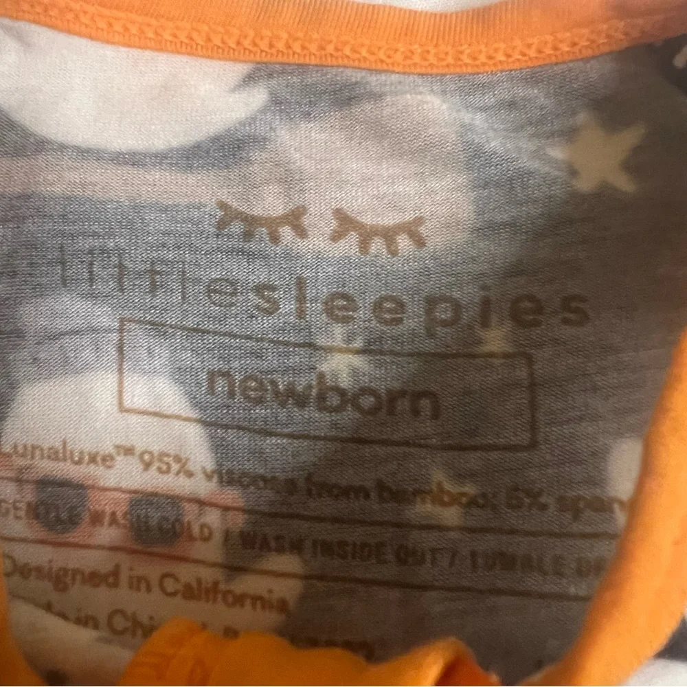Little Sleepies Halloween Ghost Bamboo‎ Zippy Sleeper Newborn Pumpkin Pajamas